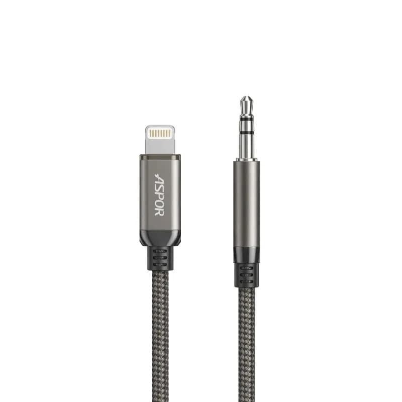Câble ASPOR Lighting Vers Aux 3.5MM - Couleur Noir