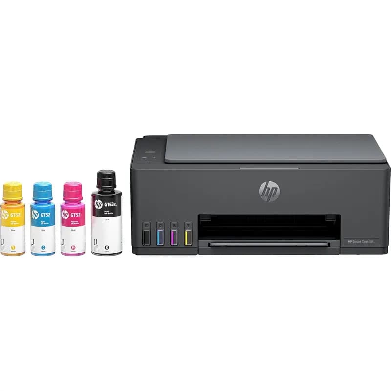Imprimante HP 3en1 SMART TANK 581 COULEUR / WI-FI + 4 Bouteilles d'encre HP Incluses