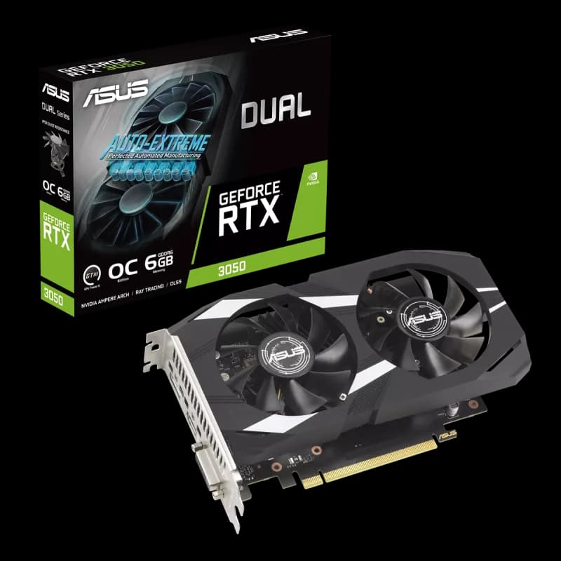 Carte graphique ASUS Dual GeForce RTX 3050 OC / 6 Go GDDR6