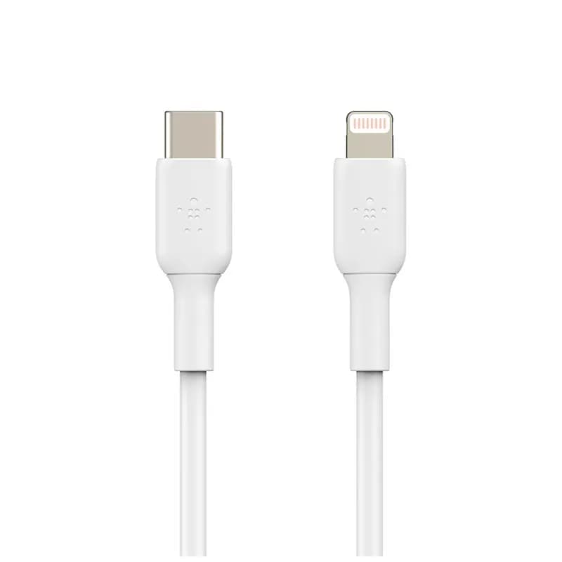Câble De Charge BELKIN BOOST Charge Lightning Vers USB-C 1M - Blanc
