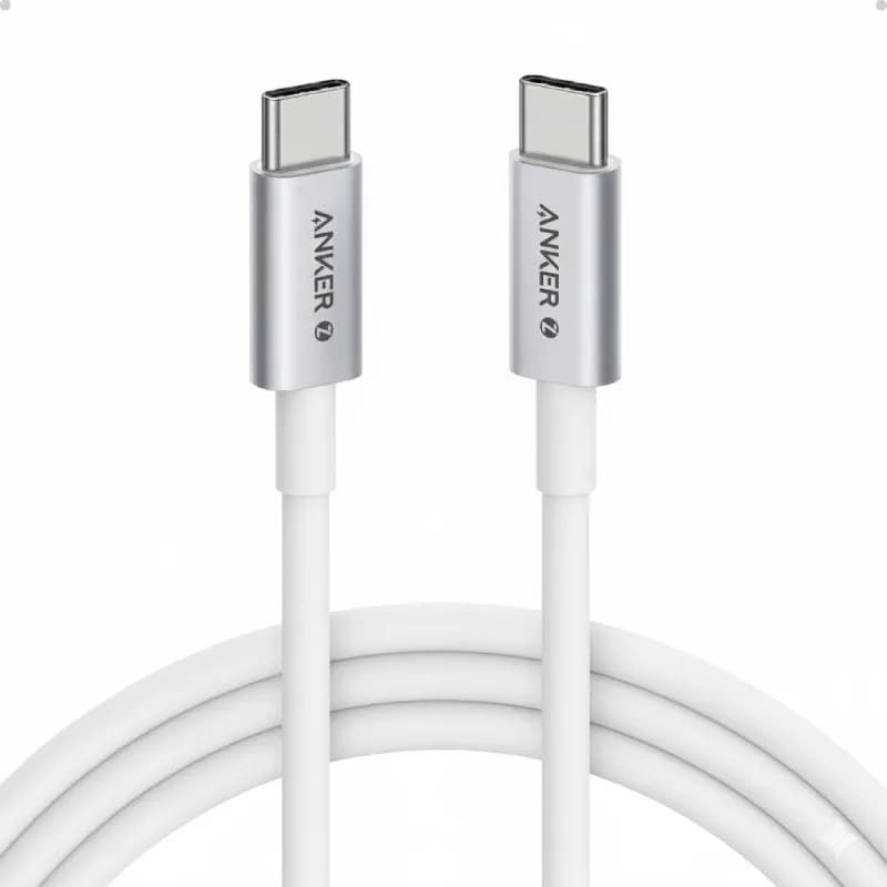 Câble De Charge Anker Zolo 240W USB-C Vers USB-C - Blanc