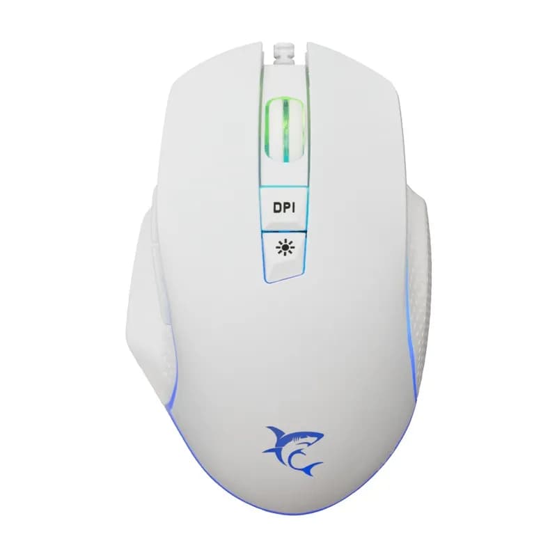Souris Gamer WHITE SHARK GARETH GM-5009 - Blanc/Noir