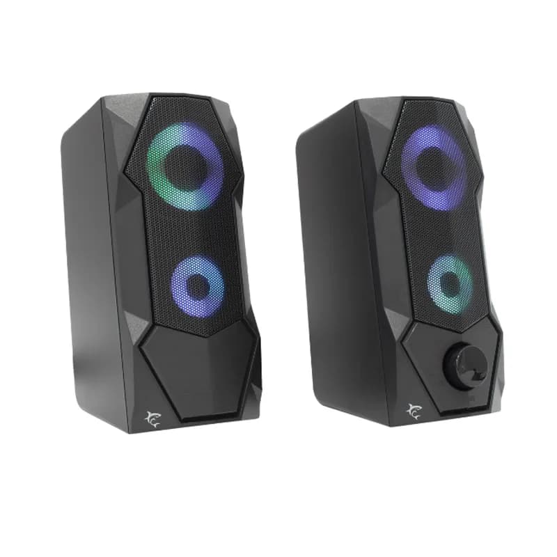 Haut Parleur Gamer WHITE SHARK Flow RGB - Noir